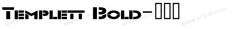 Templett Bold字体转换